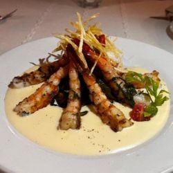 Camarones en Salsa de 3 Quesos