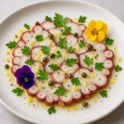 Carpaccio de Pulpo con Aioli