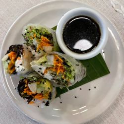 Rollos primavera de camarón