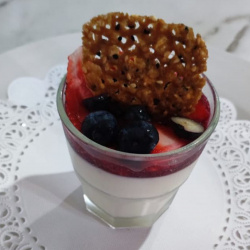 Mini Panna cotta de limón