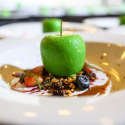 “Falsa” Manzana verde (Mousse de Vainilla)