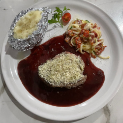 Filete de Res con Costra de Queso “Roquefort”