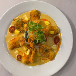 Camarones empanizados con Panko